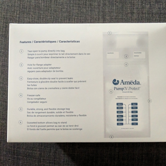 Ameda Pump&Protect Milk Storage Bags - Picture 4 of 4